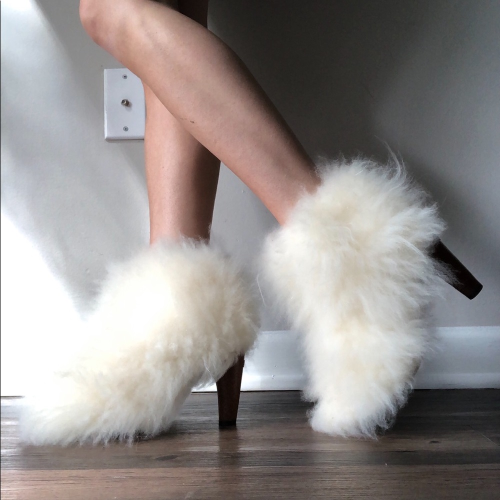 CHANEL FUR BOOTIES